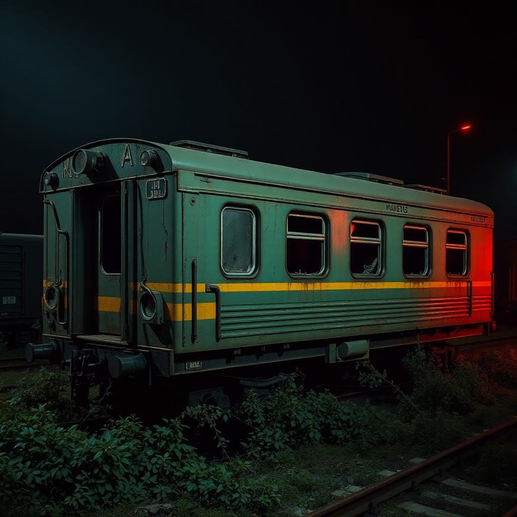 Carriage 13, the derelict green railcar inside the Quarantine Grid