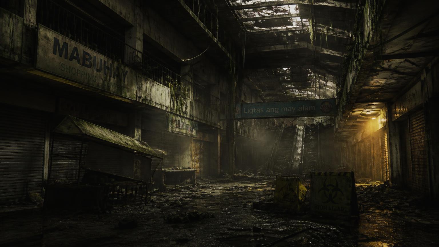 The Quarantine Grid set at Zombie Land in Tutuban Mall, Manila